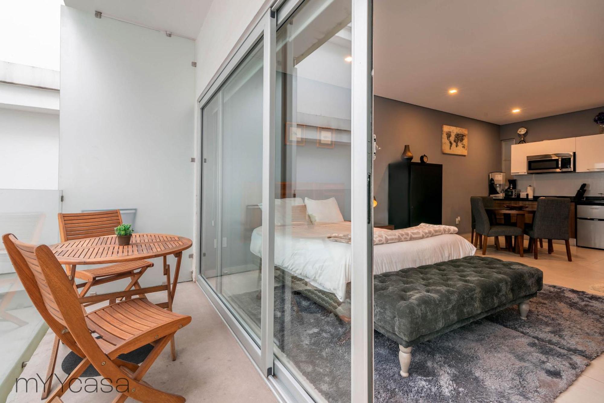 Lovely With Pool & Private Balcony In La Roma - Alure Apartment *